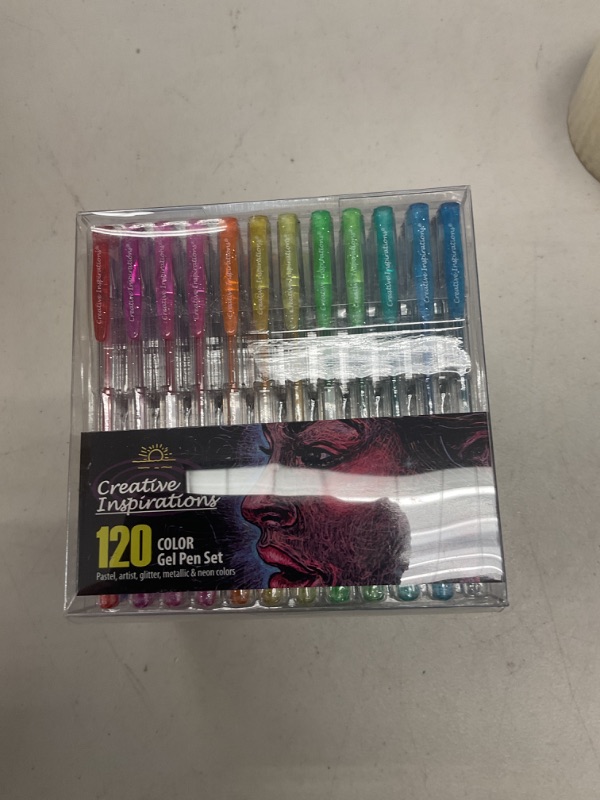 Photo 1 of Creative Inspirations Gel Pen Sets - Long Lasting Performance, Vivid, and Free-Flowing Ink Gel Pens for Artists, Bulk, Students, Classrooms, & More! - Set of 120