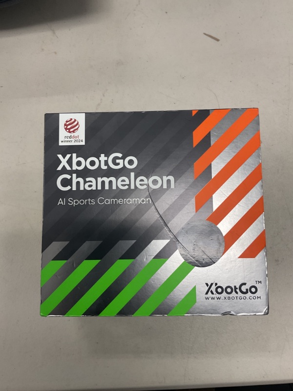 Photo 1 of XbotGo Chameleon AI Auto Sports Action Camera - 4K 60FPS Soccer Camera and Basketball Tracking Camera for Team Sports, Live Streaming, No Subscription, Works with iOS & Android (Pearl Grey)