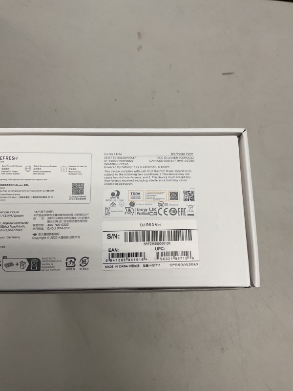 Photo 1 of DJI RS 3 Mini, 3-Axis Gimbal Stabilizer for Cameras Canon/Sony/Panasonic/Nikon/Fujifilm, 2 kg (4.4 lbs) Tested Payload, Camera Stabilizer, Camera Gimbal with Native Vertical Shooting