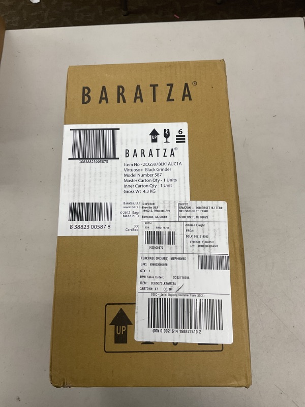 Photo 1 of Baratza Virtuoso+ Coffee Grinder ZCG587BLK, Black