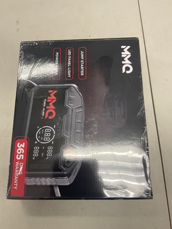Photo 1 of 4-in-1 Multifunctional Jump Starter - 12000mAh Car Battery Charger, Power Bank, Air Compressor, LED Light - 2400A Peak Current (Without EV Zipper Bag)