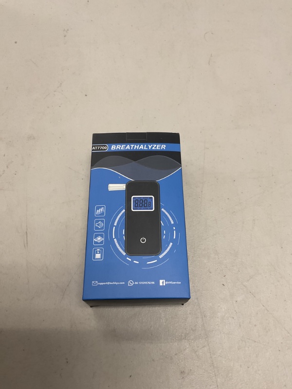 Photo 1 of Breathalyzer,Professional-Grade Alcohol Tester with LCD Display,High-Accurate Alcohol Tester with Environment Temperature and Used Records for Home Use (10 Mouthpieces)