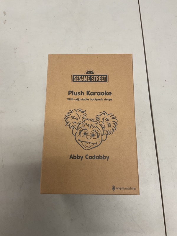 Photo 1 of Singing Machine Karaoke Plush Sesame Street Toys (Abby Caddaby Plush Toy) - Adjustable Carrying Straps - Sing-Along Built-in Real Working Microphone & Speaker with Record & Playback Function