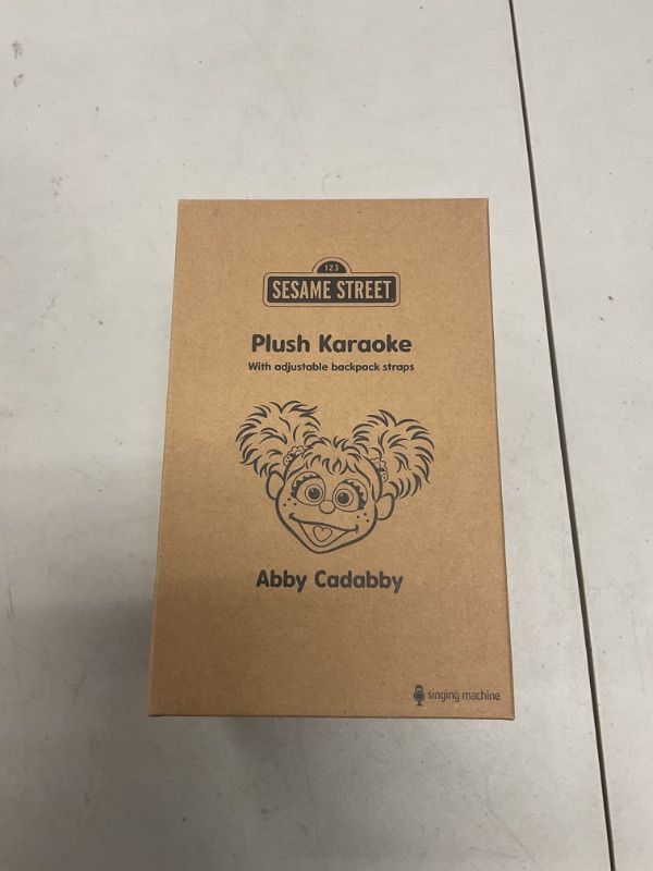 Photo 1 of Singing Machine Karaoke Plush Sesame Street Toys (Abby Caddaby Plush Toy) - Adjustable Carrying Straps - Sing-Along Built-in Real Working Microphone & Speaker with Record & Playback Function
