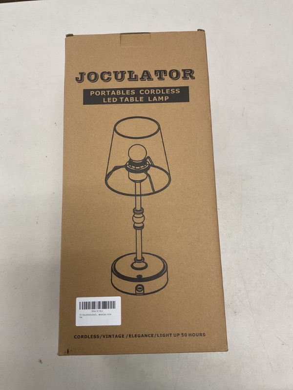 Photo 1 of Bedside Desk Cordless Table Lamp - Dimmable, with Rechargeable Battery for Living Room, Home Office, Patio, Restaurant, Bedside Night Lamp, House Party, and Wedding Ambient Light, Antique Brass