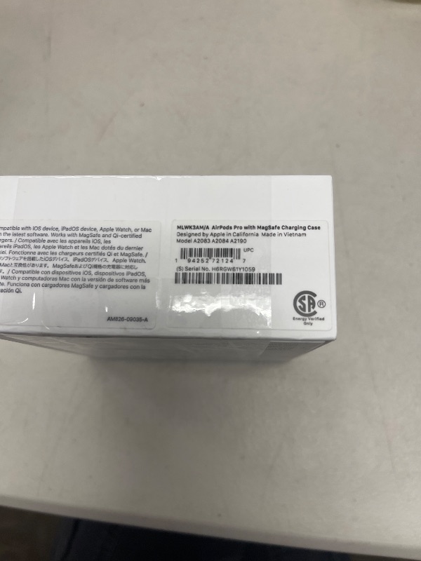Photo 1 of Apple AirPods Pro (1st Generation) with MagSafe Charging Case