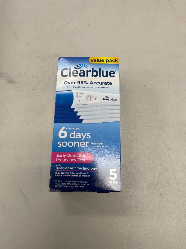 Photo 1 of Clearblue Early Detection Pregnancy Test, 5 Ct