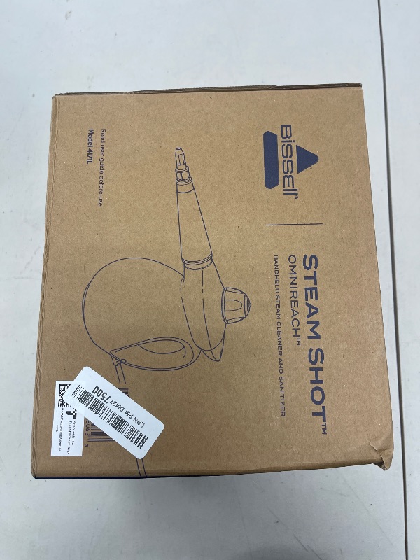 Photo 1 of BISSELL® Steam Shot™ OmniReach handheld portable steam cleaner for tile, grout, windows, bathrooms, kitchens, fabric steaming tool, includes 10 tools