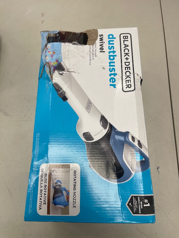 Photo 1 of BLACK+DECKER dustbuster AdvancedClean Cordless Handheld Vacuum, Compact Home and Car Vacuum with Crevice Tool (CHV1410L)