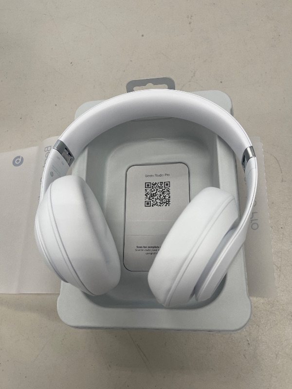 Photo 1 of Beats Studio Pro - Wireless Bluetooth Noise Cancelling Headphones - Personalized Spatial Audio, USB-C Lossless Audio, Apple & Android Compatibility, Up to 40 Hours Battery Life - Matte White