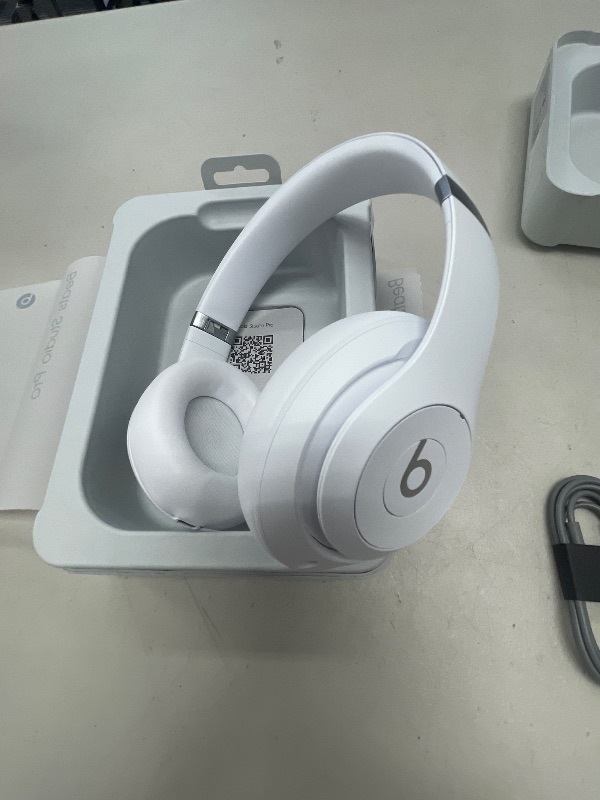Photo 1 of Beats Studio Pro - Wireless Bluetooth Noise Cancelling Headphones - Personalized Spatial Audio, USB-C Lossless Audio, Apple & Android Compatibility, Up to 40 Hours Battery Life - Matte White