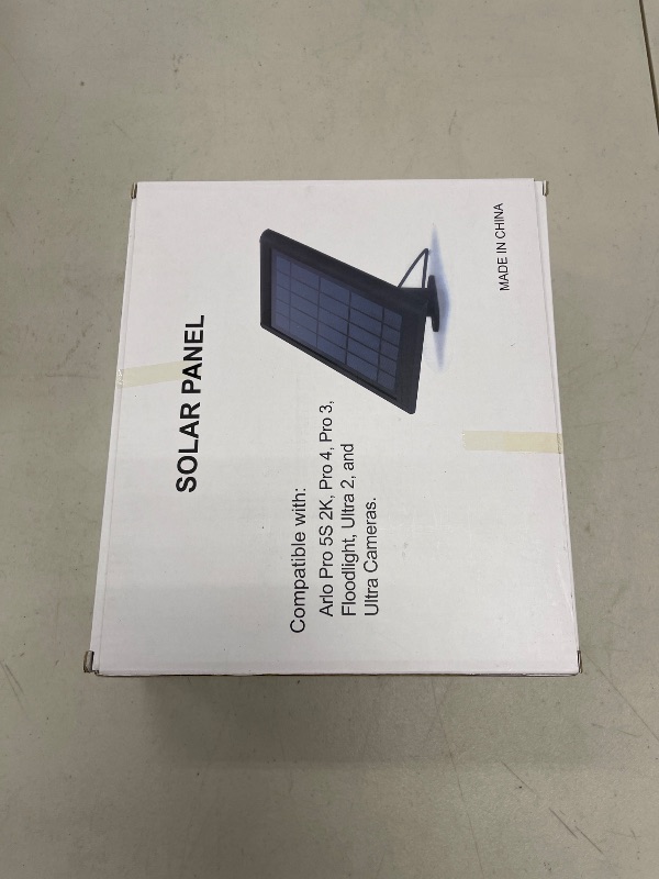 Photo 1 of 5W Arlo Solar Panel Charger – Certified Accessory for Arlo Pro 5S 2K, Pro 4, Pro 3, Floodlight, Ultra 2, Ultra Cameras – Weather-Resistant, Easy Installation