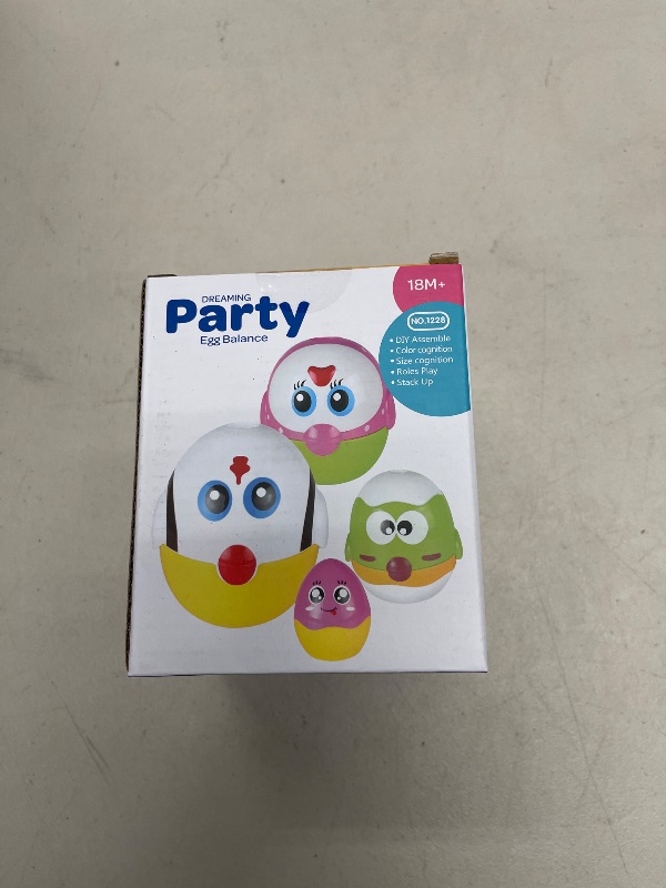 Photo 1 of Easter Eggs Toys Basket Stuffers for Toddlers, 8 PCS Easter Gifts for 18 Months Baby, 2, 3, 4+ Yr Kids Boys Girls, Plastic Nesting & Stacking Chicks Matching Sensory Toys, Easter Egg Hunt Party Favor