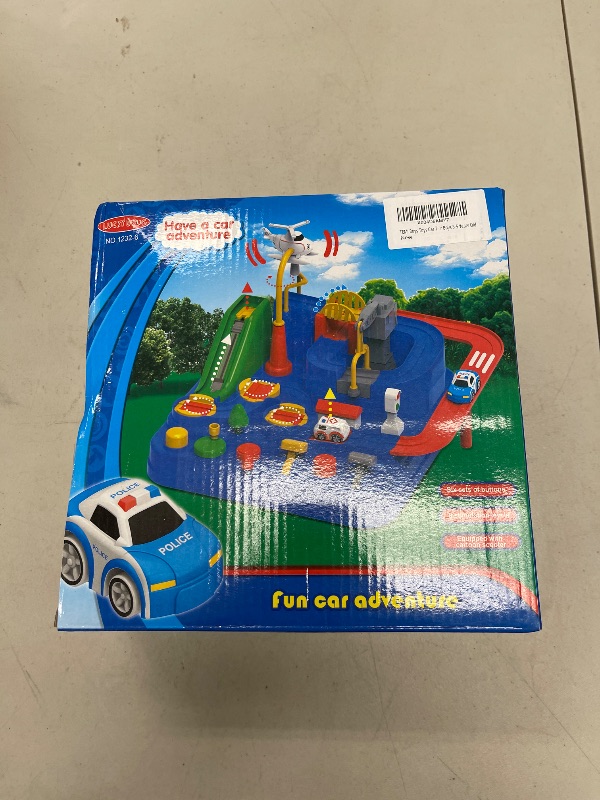 Photo 1 of TEMI Boys Toys Car Track, Kids Race Track City Adventurous Car Toy for 3 4 5 6 7 Years Old Boys Girls - Car Toys with 3 Cars, Car Track Toys for Boys Age 3, Birthday Gifts Toys for Boys 3-5 Years Old