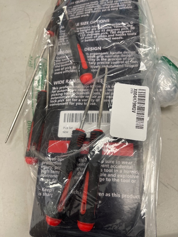 Photo 1 of Vutim 8 Piece Automotive Tool, Pick Set, Precision Oil Seal Pick Tool, Mechanical Device Pick for Lock Pick Set, Lock Keys, Pick to Remove Hoses and Gaskets, Pick, Seal Puller