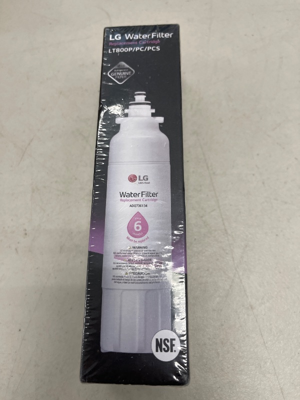 Photo 1 of LG LT800P- 6 Month / 200 Gallon Capacity Replacement Refrigerator Water Filter (NSF42 and NSF53) ADQ73613401, ADQ73613408, or ADQ75795104 , White