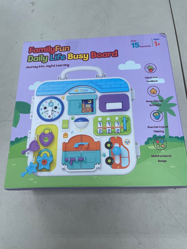 Photo 1 of ToddlerCley Musical Toys for 1 Year Old Girl Boy, 1st Birthday Gifts for 1 Year Old Girl, Montessori Busy Board with Light Music, Learning Educational Toy for Toddler 1-2, Baby 12-18 Months