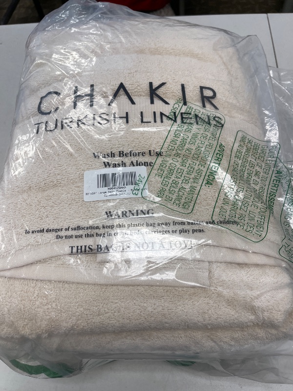 Photo 1 of Chakir Turkish Linens 100% Cotton Premium Turkish Towels for Bathroom 30'' x 60'' Large Bath Towels (4 Piece