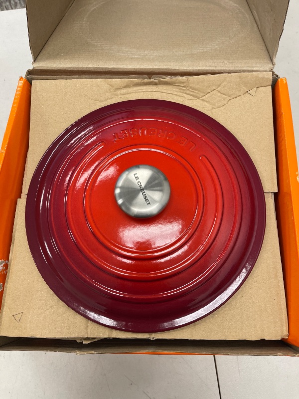 Photo 1 of Le Creuset Enameled Cast Iron Signature Round Dutch Oven, 5.5 qt., Cerise