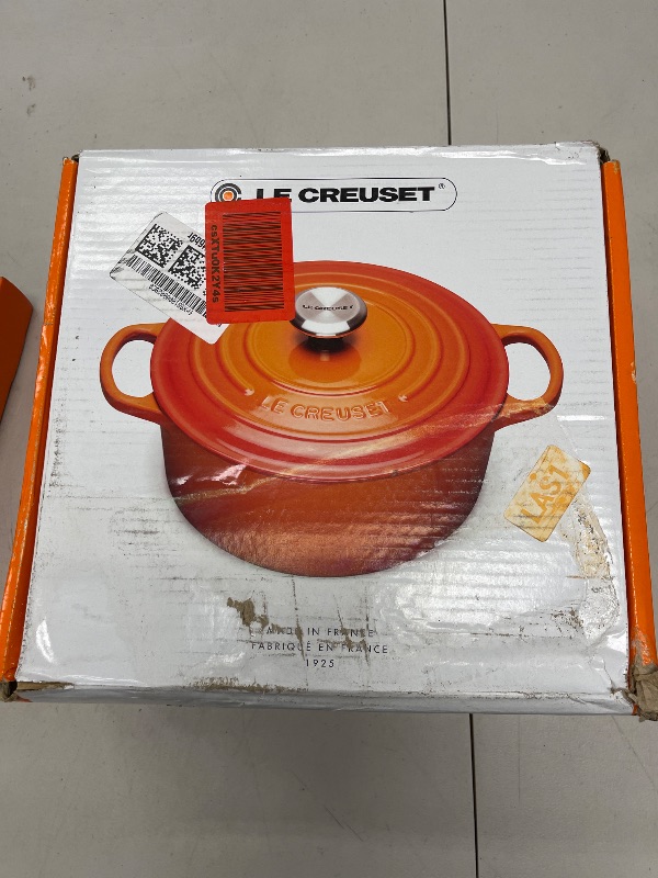 Photo 1 of Le Creuset Enameled Cast Iron Signature Round Dutch Oven, 5.5 qt., Cerise