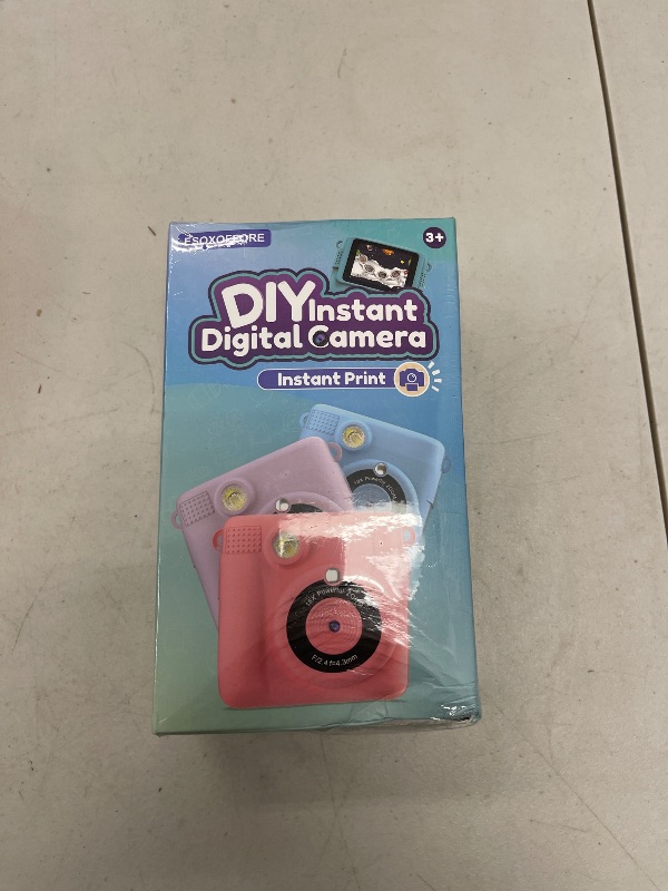 Photo 1 of ESOXOFFORE Instant Print Camera for Kids, Christmas Birthday Gifts for Girls Boys, HD Digital Video Cameras for Toddler, Portable Toy for 4 5 6 7 8 9 10 Year Old Girl with 32GB SD Card-Purple