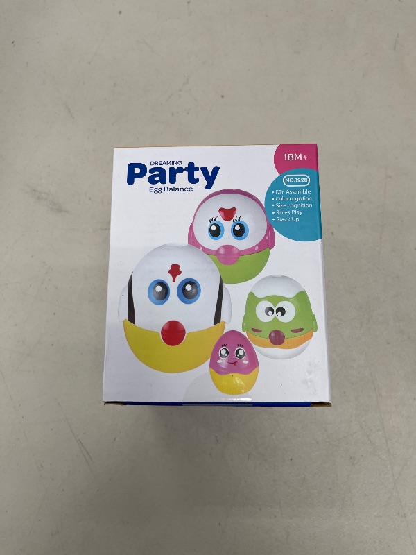 Photo 1 of Easter Eggs Toys Basket Stuffers for Toddlers, 8 PCS Easter Gifts for 18 Months Baby, 2, 3, 4+ Yr Kids Boys Girls, Plastic Nesting & Stacking Chicks Matching Sensory Toys, Easter Egg Hunt Party Favor