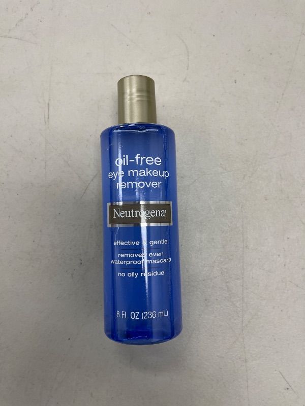 Photo 1 of Neutrogena Gentle Oil-Free Eye Makeup Remover & Cleanser for Sensitive Eyes, Non-Greasy Makeup Remover, Waterproof Mascara Remover, Dermatologist & Ophthalmologist Tested, 8 fl. oz