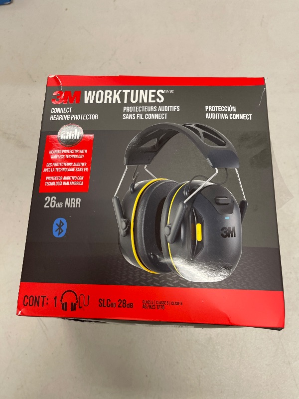 Photo 1 of 3M WorkTunes Connect Wireless Hearing Protector with Bluetooth Technology, Bluetooth Hearing Protection with a 26 dB Noise Reduction Rating