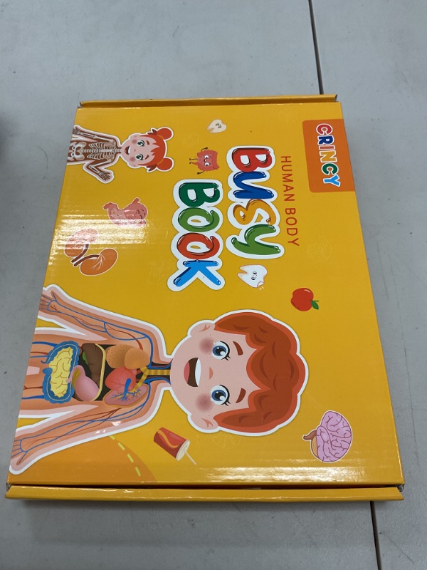 Photo 1 of Montessori Toddler Busy Book for Toddlers 3-5, Preschool Learning Activities, Human Anatomy Busy Book for Kids, Autism Sensory Education Travel Toy Birthday Gifts for Boys and Girls 6 7 8 Years Old.