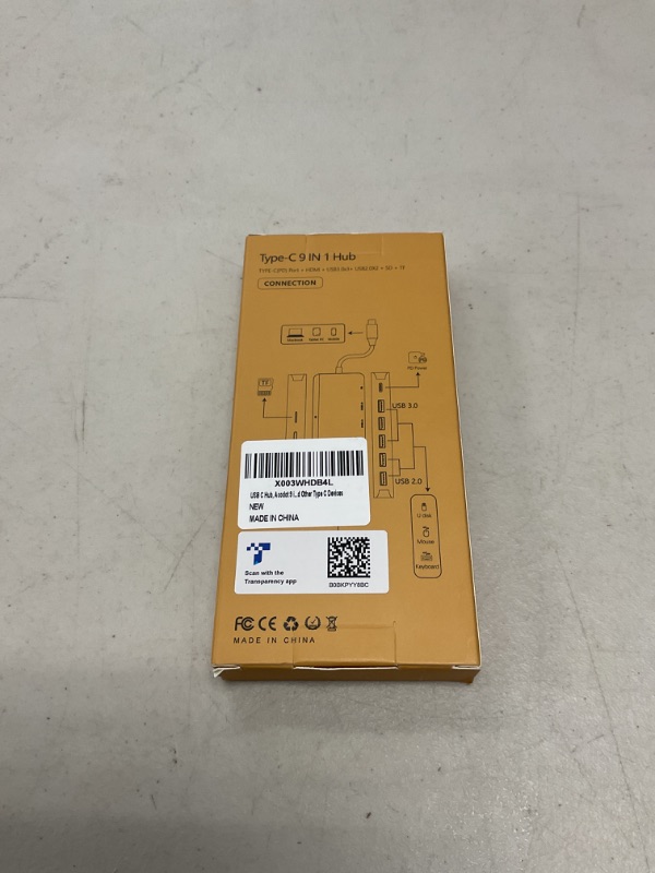 Photo 1 of USB C Hub, Acodot 9 in 1 USB C to 4K@60HZ HDMI Multiport Adapter, 3 USB 3.0 Ports, SD/TF Card Reader, 100W PD, Desigend for MacBook Pro Air HP XPS and Other Type C Devices
