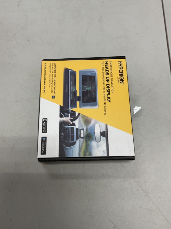Photo 1 of Hyperion Smartphone HUD Head Up Display Holder with Non-Slip Grip, 6 Inches Reflective and Repositioning Display for Optimal Viewing Angles.