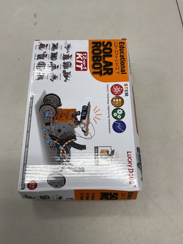 Photo 1 of Lucky Doug Toys for Ages 8-13, 12-in-1 STEM Solar Robot Kit Toys Gifts for Kids 8 9 10 11 12 13 Years Old, Educational Building Science Experiment Set Birthday for Kids Boys Girls