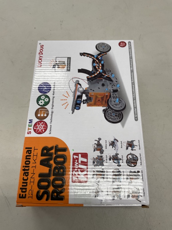 Photo 1 of Lucky Doug Toys for Ages 8-13, 12-in-1 STEM Solar Robot Kit Toys Gifts for Kids 8 9 10 11 12 13 Years Old, Educational Building Science Experiment Set Birthday for Kids Boys Girls