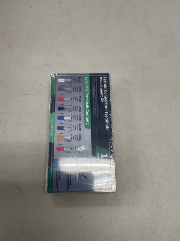 Photo 1 of PONFY 1200PCS Wire Ferrules Terminals Kit, Ferrule Crimping Kit Assortment Ferrule Wire Crimp Pin Terminal Connector Wire Ends Terminals AWG 22-8