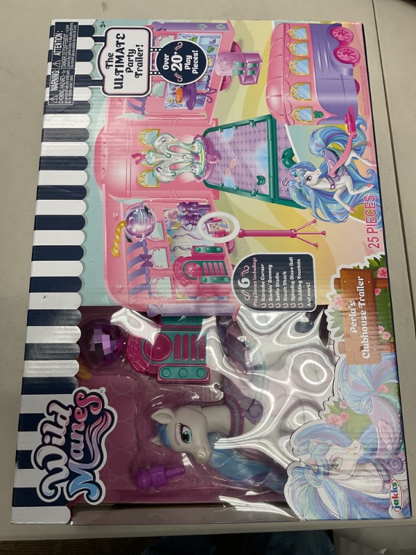 Photo 1 of Wild Manes Horse Toys Perla's Clubhouse Trailer Playset with Perla Horse Doll Figure, with Over 25 Interactive Features