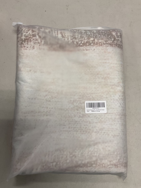 Photo 1 of BCLBUSTE Orange White Abstract Curtains for Living Room 63 inch Long 2 Panels Set Grey Geometric Room Darkening Curtains for Bedroom Decorative Thermal Insulating Grommet Window Drapes