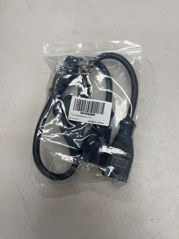 Photo 1 of Y Splitter Power Cord 2 Way Outlet Adapter 1.6FT NEMA 5-15R to 1 NEMA 5-15P with 16AWG 300V Plug Extension Cable