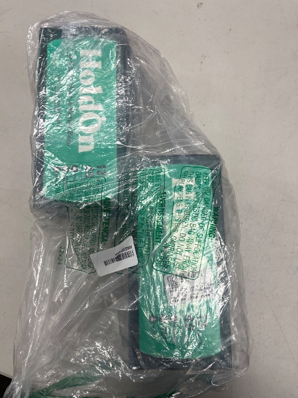 Photo 1 of HoldOn Large Trash Bags 13 Gallon – Plant-Based Garbage Bags with Drawstring Handles for Tall Trash Bins – Trash Bags for Kitchen Bin (40 bags, Pack of 2), Green