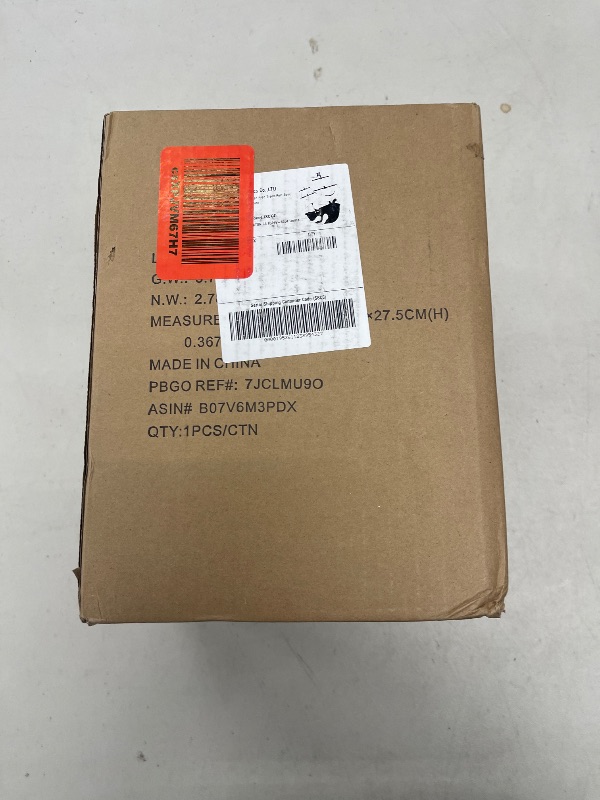 Photo 1 of Amazon Basics Ceramic Space Heater, Portable Indoor Heating Solution, With Overheat and Tip-Over Protection, Thermostat, Non-Oscillating, 1500W, 7.52"D x 6.34"W x 9.45"H, Silver