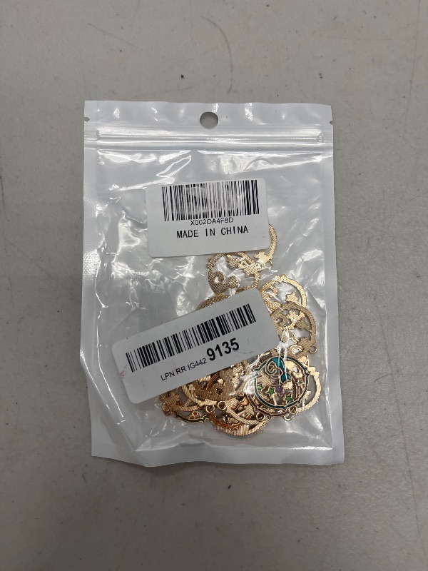 Photo 1 of 20 pcs Gold Plated Enamel Cat Charms Round Cute Kitten Pendant DIY Craft Accessories for Necklace Bracelet Earring Keychain Jewelry Findings, 4 Colors