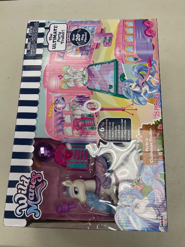 Photo 1 of Wild Manes Horse Toys Perla's Clubhouse Trailer Playset with Perla Horse Doll Figure, with Over 25 Interactive Features