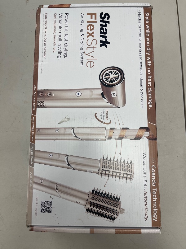 Photo 1 of Shark HD430 FlexStyle Air Styling & Drying System, Powerful Hair Dryer Brush & Multi-Styler with Auto-Wrap Curlers, Paddle Brush, Oval Brush, Concentrator Attachment, Stone