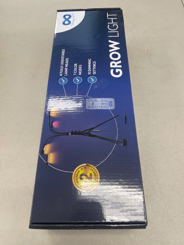 Photo 1 of Everlasting Comfort Grow Lights for Indoor Plants Full Spectrum - Plant Lights for Indoor Growing (4 Lamps), 3-18 Hour Timer, Adjustable 62" Tripod, LED Grow Lights, Plant Light for Seed Starting