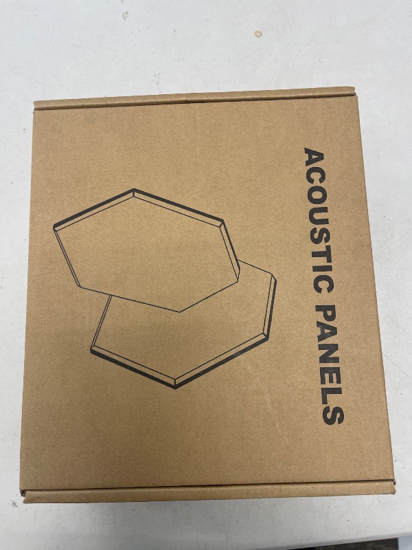 Photo 1 of Upgrade Hexagon Soundproof Wall Panels, Kuchoow Mass Loaded Vinyl Sound Proof Barrier, 12 Pack MLV Insulation Sheet Self-Adhesive, 12''X10.5''X0.4'' Anti Vibration Deadening Soundproofing Material