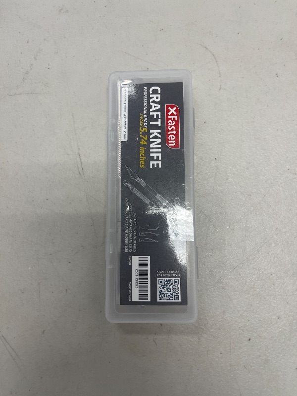 Photo 1 of XFasten Exacto Knife Set - 2 Knives with 60 Blades | Precision Craft Knife for Art, Clay, Mat, Plastic, Paper