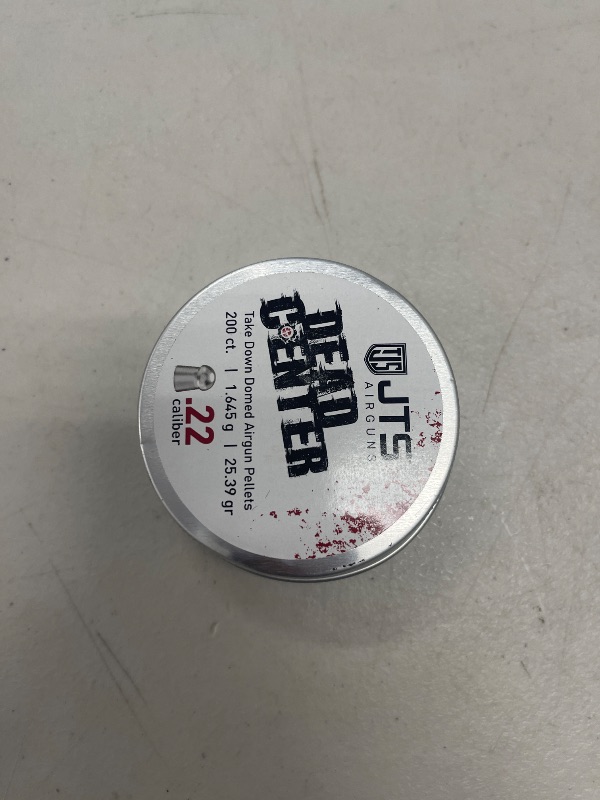 Photo 1 of JTS Airguns Dead Center Precision .22 Cal, 25.39 Grain, Domed, 200ct, silver