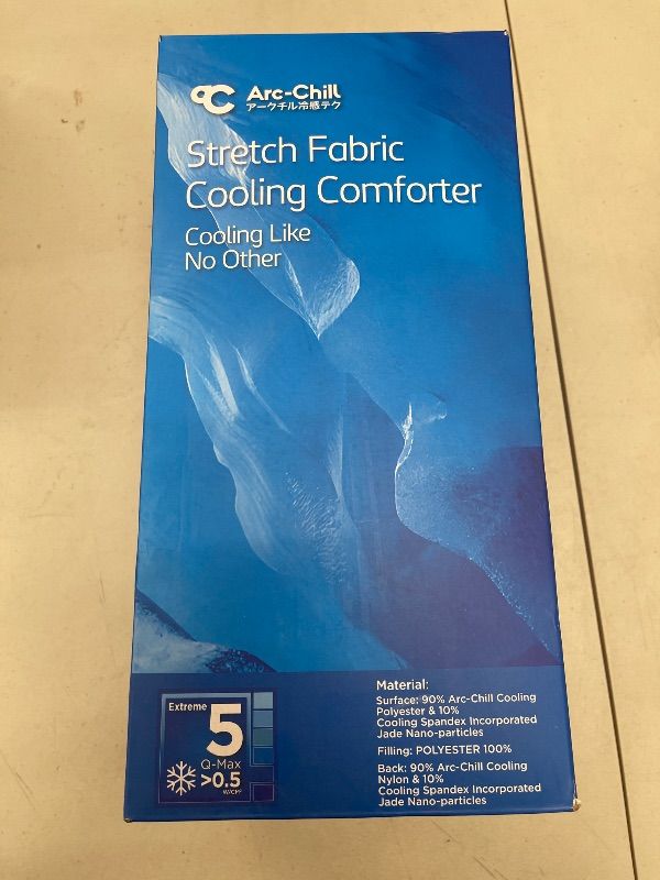 Photo 1 of Marchpower Cooling Blanket King Size for Hot Sleepers, Lightweight Gradient Comforter with Q-Max >0.5, Silky Soft Summer Cooling Quilt