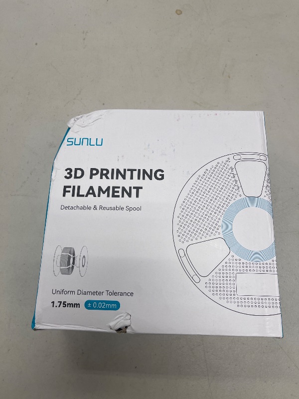 Photo 1 of PETG Filament 1.75mm - 1kg(2.2lbs) SUNLU PETG 3D Printer Filament, Reusable Spool Compatible with Bambulab Refill Filament, 1.75mm Dimensional Accuracy +/- 0.02mm, Transparent