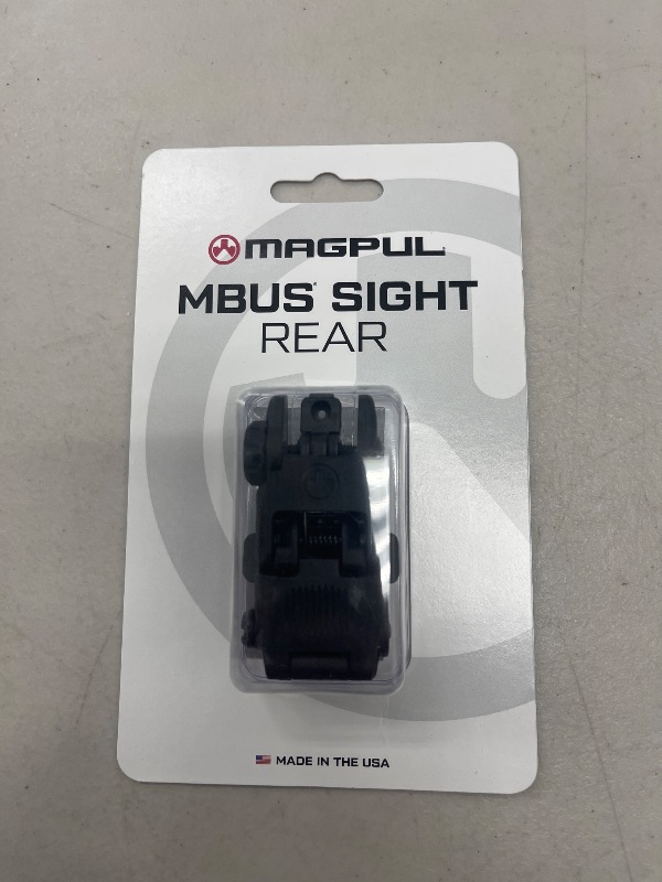 Photo 1 of Magpul MBUS Flip-Up Backup Sights, Black, Rear Sight