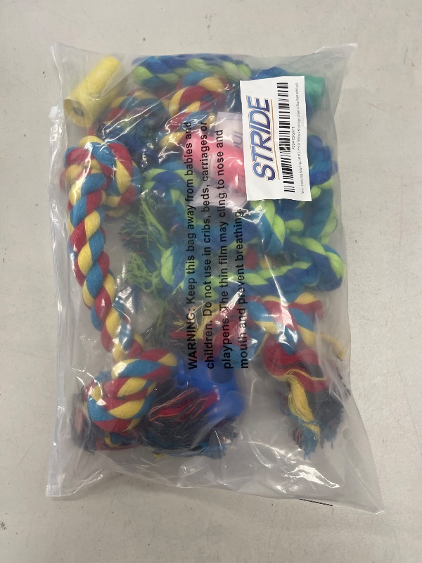 Photo 1 of Stride Indestructible Dog Toys - Set of 2 Large Dog Toys for Aggressive Chewers, Great for Teeth Cleaning, Tug of War & Relieves Boredom & Anxiety